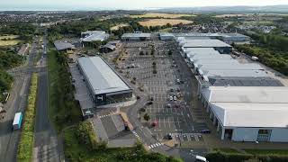 Aerial Drone Straiton Retail Park [upl. by Crescint]