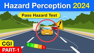 Hazard Perception Test 2024  Practice With CGI Clips theorytest [upl. by Kristy]