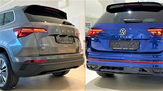 New Volkswagen TIGUAN 2023 vs New Skoda KAROQ 2023  Comparison by Supergimm [upl. by Novehs]