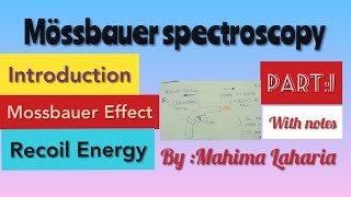 Mossbauer spectroscopyMossbauer effect Recoil Energy [upl. by Oijimer576]