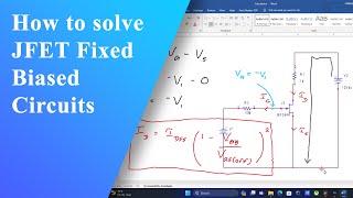 Mastering JFET FixedBias Circuit Calculations A StepbyStep Guide [upl. by Adroj46]