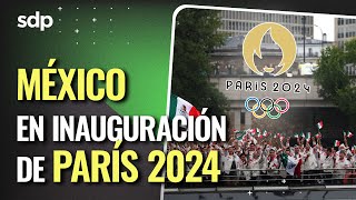 MÉXICO 🇲🇽 en Juegos Olímpicos París 2024 🇫🇷 así lo vivió la delegación EN INAUGURACIÓN en río SENA🥇 [upl. by Mohkos]