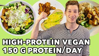 Vegan Protein Hacks  What I Eat in a Day 150 Grams [upl. by Ntisuj]