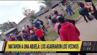 🚨 JUSTICIA POR MANO PROPIA EN MORENO TRAS EL ASESINATO A GOLPES DE UNA ABUELA [upl. by Nikolaos]