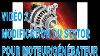 comment transformer le stateur dalternateur en générateur nouveau generateur denergie gratuite [upl. by Auqinihs159]