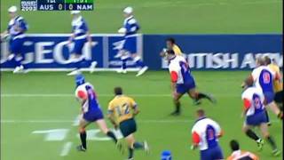 Australia vs Namibia 2003 Rugby World Cup [upl. by Kerns]