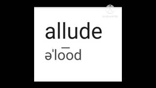 Allude அல்லுடு குறிப்பிடு english spelling englishspelling vocabularyspokenenglish shots [upl. by Aerdnak645]