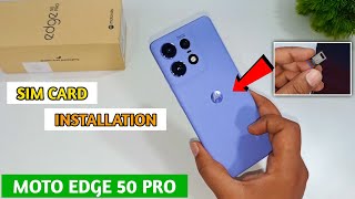 Sim Card Installation in Motorola Edge 50 Pro  How to install Sim Card in Mobile  Moto Edge 50 Pro [upl. by Neras]