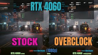 RTX 4060 Overclock Vs Stock [upl. by Kenzi]