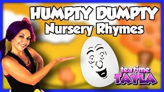 Humpty Dumpty  Nursery Rhymes  Tea Time with Tayla [upl. by Sosanna913]