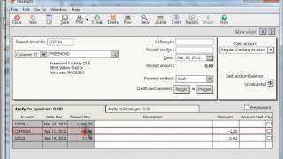 Peachtree Tutorial Applying Credit Memos Sage Training Lesson 192 [upl. by Pride]