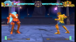 Saint Seiya  Piscis Afrodita V2 Vs Leo Aioria [upl. by Eiuqram]