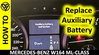 Mercedes ML350 W164 Aux Battery Replacement  The Complete Guide [upl. by Ware]