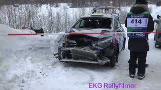 Rally Sweden 2024 Bruno Bulacia After Crash [upl. by Hakilam522]