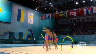 SPECIAL ITALIA  Mondiale di Ritmica  Gruppi  Finale con Palle e Cerchi 32 [upl. by Odine457]