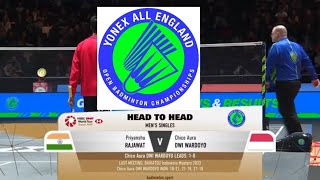 All England Highlights  Chico Aura Dwi Wardoyo Ina vs Priyanshu Rajawat Ind [upl. by Adelheid25]