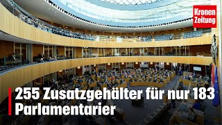 255 Zusatzgehälter für nur 183 Parlamentarier  kronetv NEWS [upl. by Verger342]