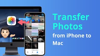 How to Transfer Photos from iPhone to Mac 4 Ways [upl. by Kokaras910]