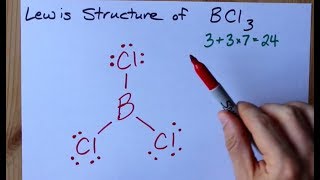 How to Draw the Lewis Structure of BCl3 boron trichloride [upl. by Artenek]