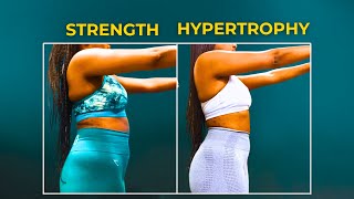 Building Strength vs Building Muscle Size Hypertrophy [upl. by Sturges300]