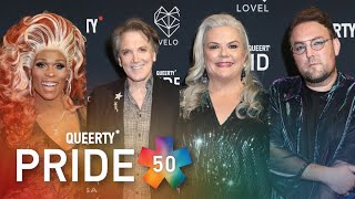 Queertys Pride50 Red Carpet feat Peppermint Charles Busch Pella Pell amp Morgxn [upl. by Nadabas966]