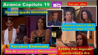 Yarishna Eliminada Francisco pondra en Jaque a Leslie Robbie cerca de Ara Avance Capitulo 19 Los 50 [upl. by Ahsyle]