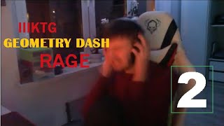 XKATEHE GEOMETRY DASH RAGE COMPILATION 2 [upl. by Petromilli54]