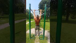 Working on Perfect Form Pull ups at the Park pt1Aug13 [upl. by Hopfinger]