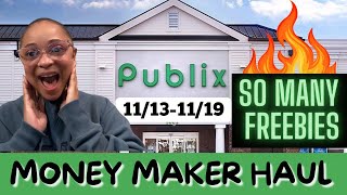 Publix Couponing Deals This Week 11131119 MONEY MAKER Publix Haul SO MANY FREEBIES amp EASY DEALS [upl. by Hairehcaz]