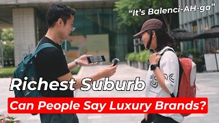 Its BalenciAHga  Can Rich Chinese Pronounce Luxury Brand Names [upl. by Nedyaj819]