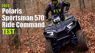 2022 Polaris Sportsman 570 Trail and Ride Command Edition Test Review [upl. by Bergwall]