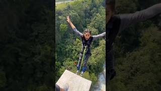 Funiest Bungee jumping bungeejumping naanveshana trending facts shorts viralvideo viralshort [upl. by Durno]