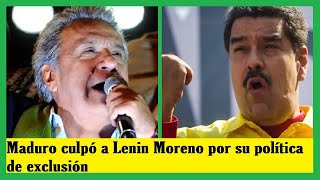 NOTICIAS DE HOY ECUADOR 22 DE ENERO 2019  Maduro culpó a Lenin Moreno por su política de exclusión [upl. by Ees]