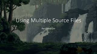 Using Multiple Source Files in C and C [upl. by Ydok]