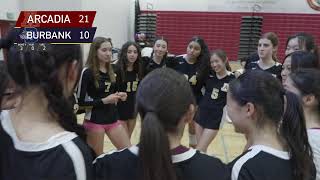 CIFSS Girls Volleyball 2023 Burbank  Arcadia [upl. by Goltz]