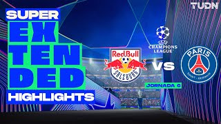 SUPER EXTENDED HIGHLIGHTS  RB Salzburg vs PSG  UEFA Champions League 2425  TUDN [upl. by Carine682]