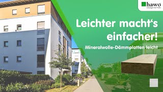 Leichte Dämmplatten aus Mineralwolle für eine leichtere Verarbeitung [upl. by Darum687]