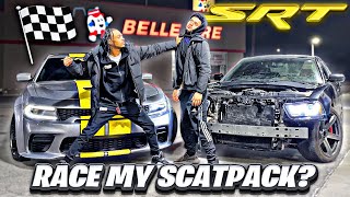 HE TRIED TO RACE MY DODGE CHARGER SCATPACK WITH THIS… [upl. by Docia]