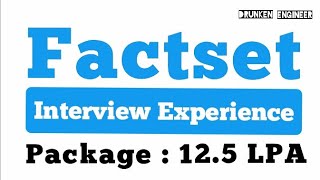 Factset Interview Questions  Interview Experience [upl. by Adikam239]