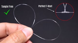 Super Easy Way to Tie TKnot  Tangle Free  Pancing Anti Mocel  Fishing Knots [upl. by Romelda]