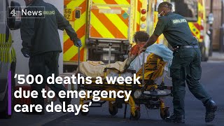 NHS crisis ‘500 could be dying every week due to emergency care delays’ [upl. by Devi379]