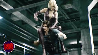 Leon vs Maria Fight Scene  Resident Evil Death Island 2023  Now Scaring [upl. by Berlin]