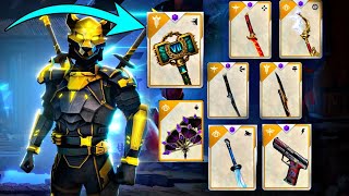 New Hammer SEPTIMA OF SHADOW DAWN And Every Item Bonus Against Boss FIERY THEO😈  Shadow Fight 3 ‼️ [upl. by Atilam]