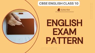 EXAMINATION PATTERN 202425 English CBSE CLASS10Question paper pattern 20242025 SSLC Exam CBSE [upl. by Ailito684]