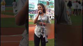 Samantha Irvin Sings at Boston Red Sox Vs Blue Jays Game shorts [upl. by Etep]