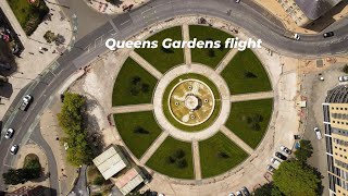 Queens Gardens Hull Drone flight [upl. by Aibara53]