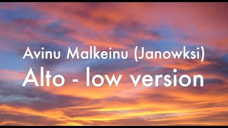 Avinu Malkeinu  Janowski  Alto track [upl. by Anillehs]