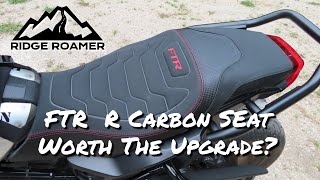 Indian FTR 1200 R Carbon Accessory Seat Upgrade  Unboxing Installation and First Ride Review [upl. by Norre]