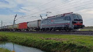 610 2in1👍SBB CI 193 547Grote MarktBertschishuttle ontmoet Railpool193er  containers Hemmen [upl. by Nyleek570]