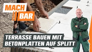 Terrassenplatten verlegen aus Beton  OBI [upl. by Malin]